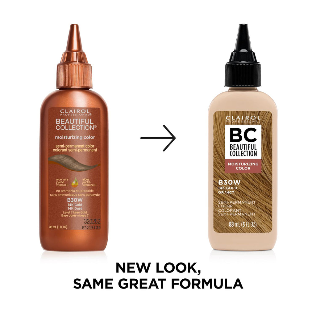 Clairol Professional Beautiful Collection Semi-Permanent Moisturizing Hair Color - B30W 14K Gold