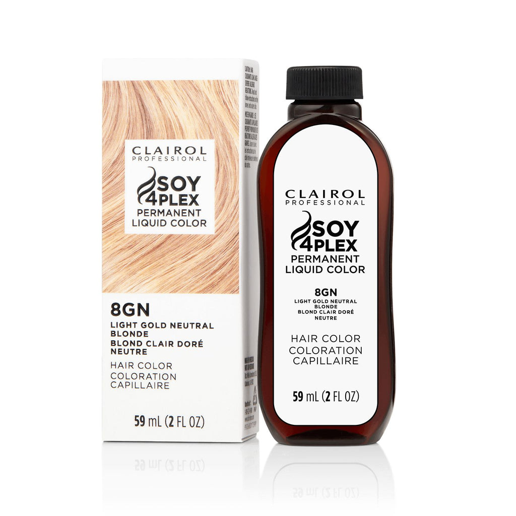 Clairol Professional Soy4Plex LiquiColor Permanent Hair Color - 8GN | 27G (Light Gold Neutral Blonde)