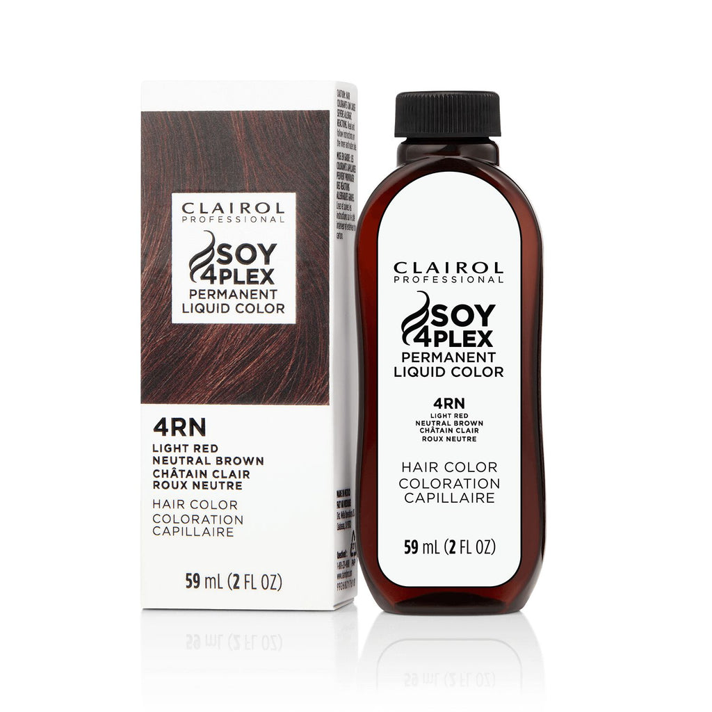 Clairol Professional Soy4Plex LiquiColor Permanent Hair Color - 4RN | 47R (Light Red Neutral Brown)