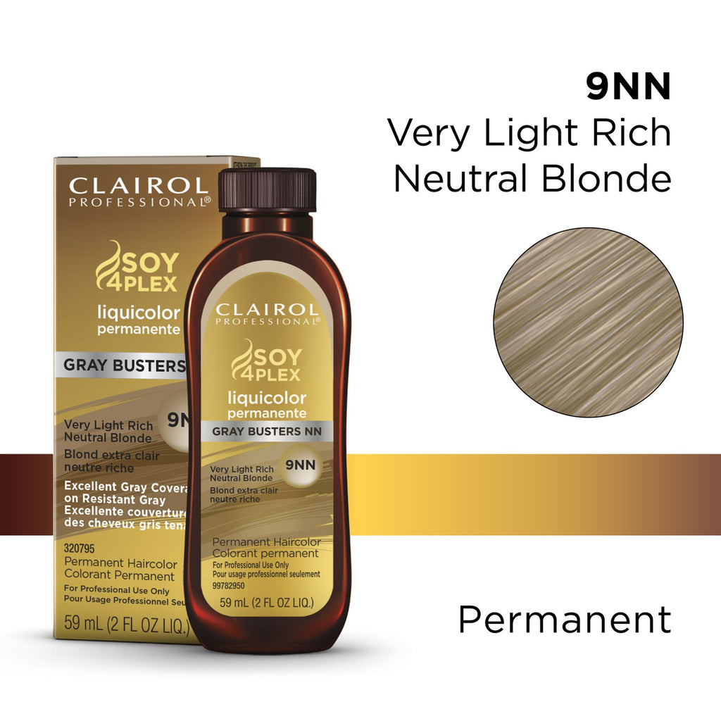 070018109439 - Clairol Professional Soy4Plex LiquiColor Permanent Hair Color - 9NN (Very Light Rich Natural Blonde)