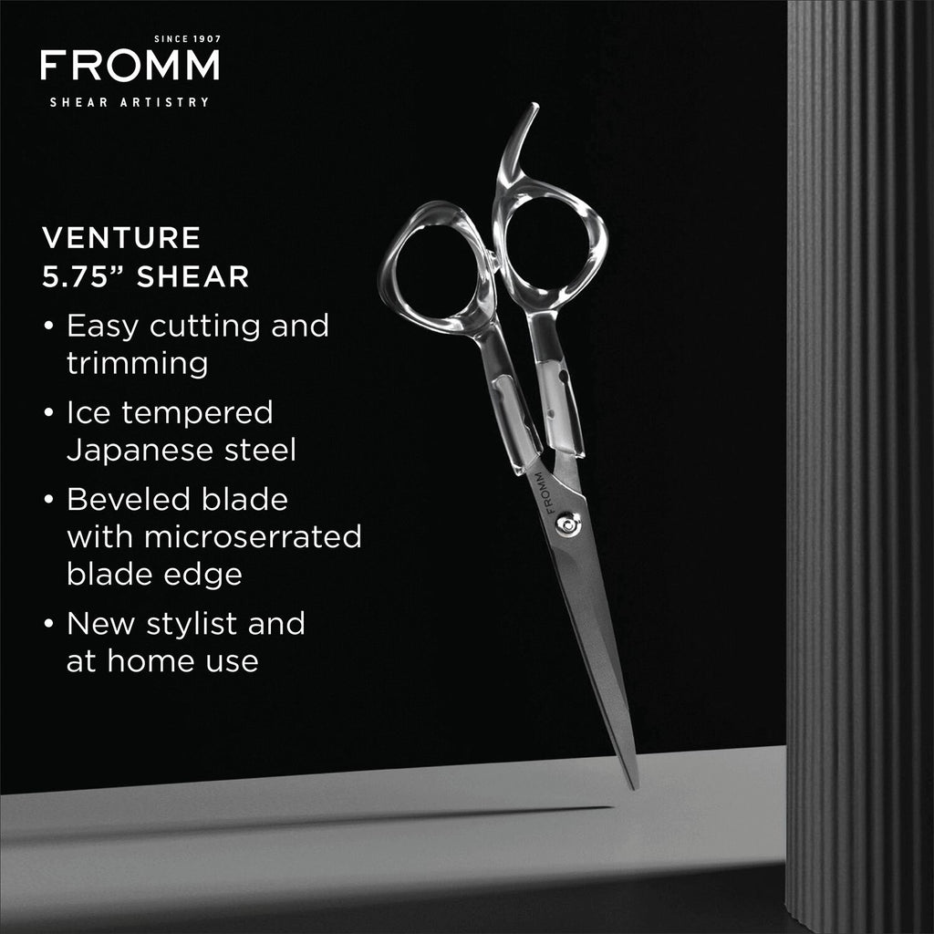 Fromm Shear Artistry VENTURE 5.75" In Japanese Shear Scissors - Clear | F1002