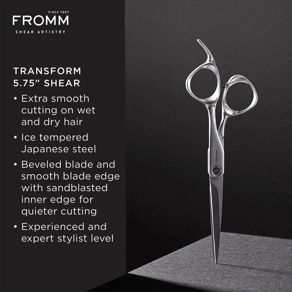 Fromm Shear Artistry TRANSFORM 5.75" In Japanese Shear Scissors - Silver | F1010
