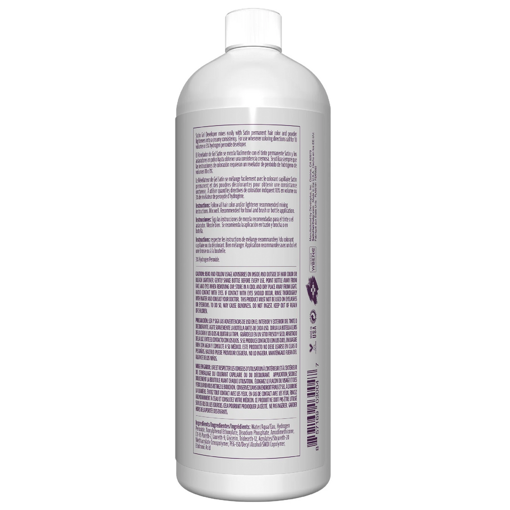 857169030047 - Satin Gel Developer 32 oz / 960 ml - 10 Volume