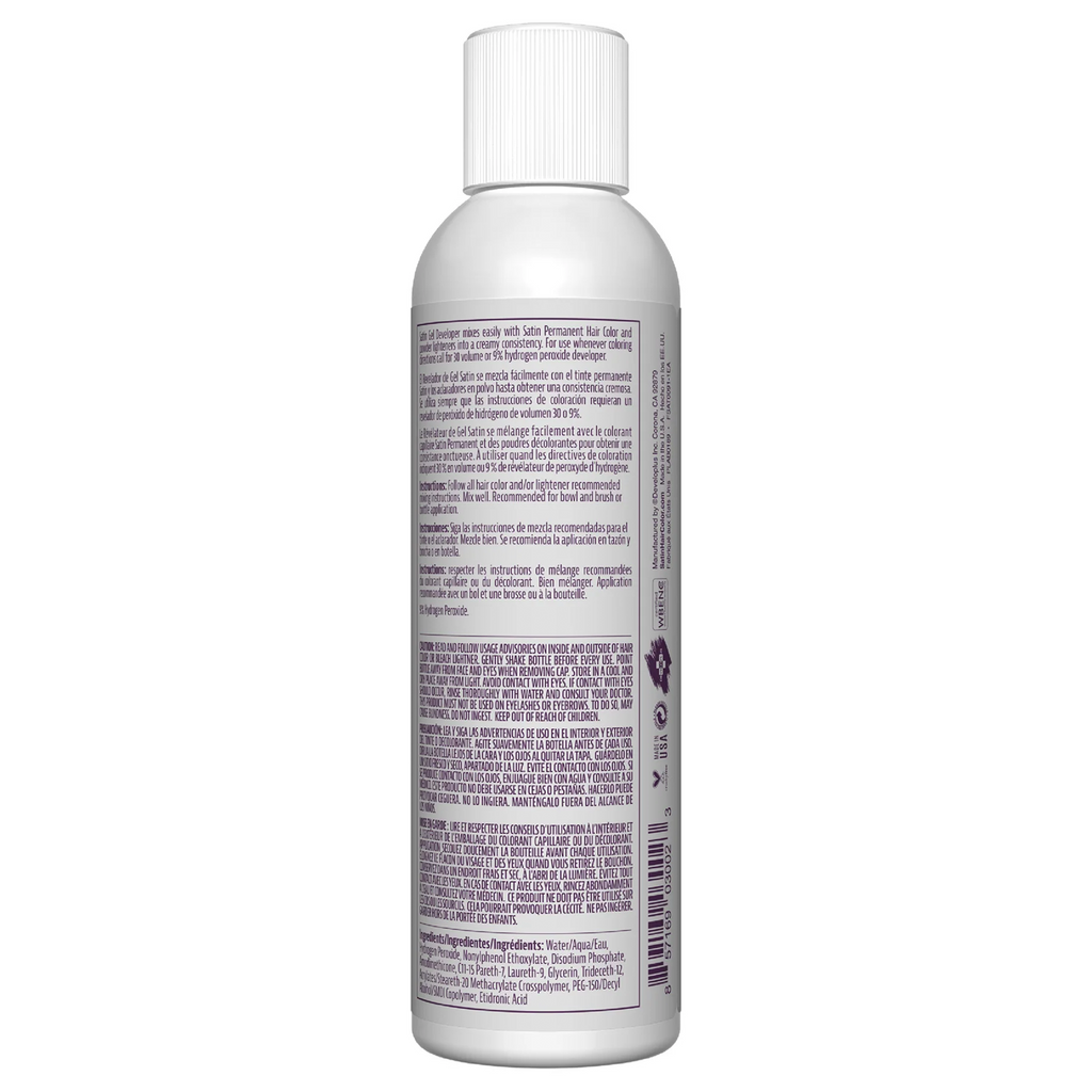 857169030023 - Satin Gel Developer 6 oz / 177 ml - 30 Volume