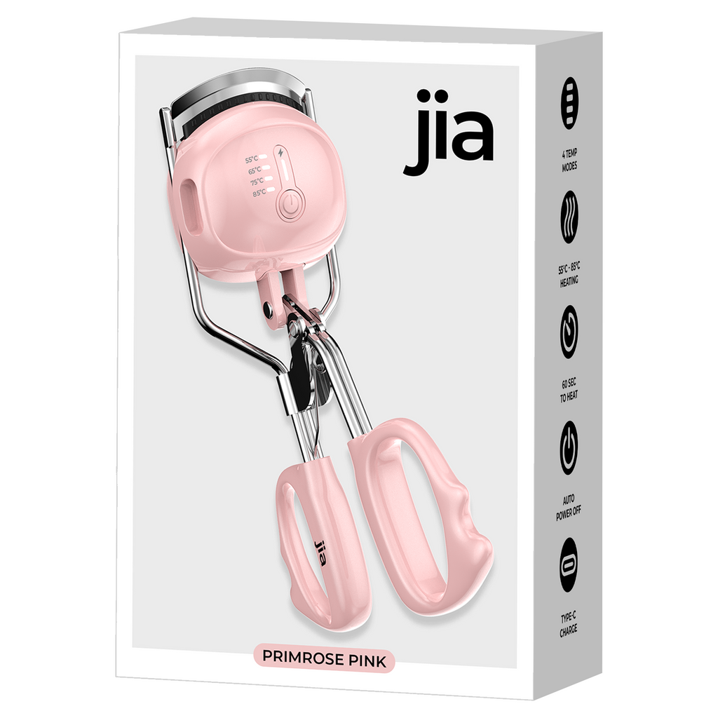 Jia SleekCurl Heated Eyelash Curler in Primrose Pink