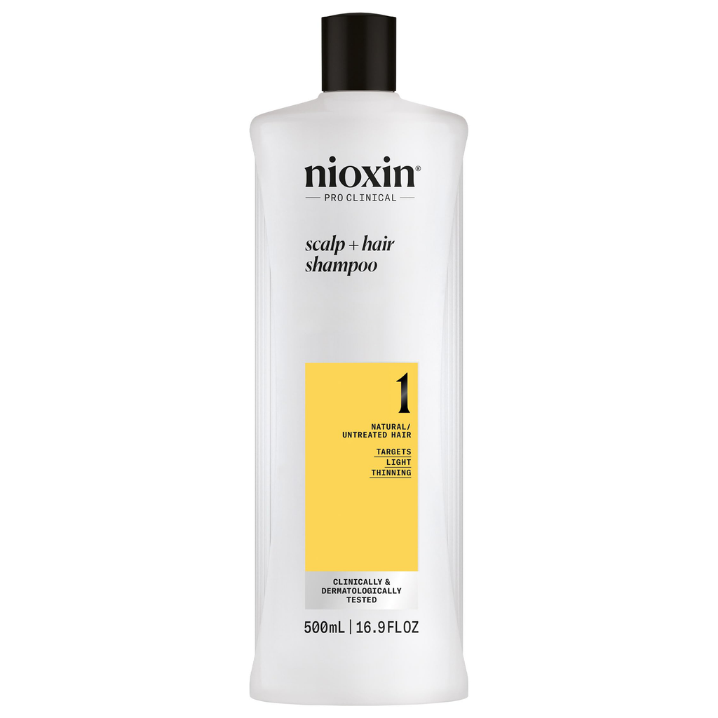 070018006929 - Nioxin System 1 Scalp + Hair Shampoo Liter / 33.8 oz | Natural / Untreated Hair