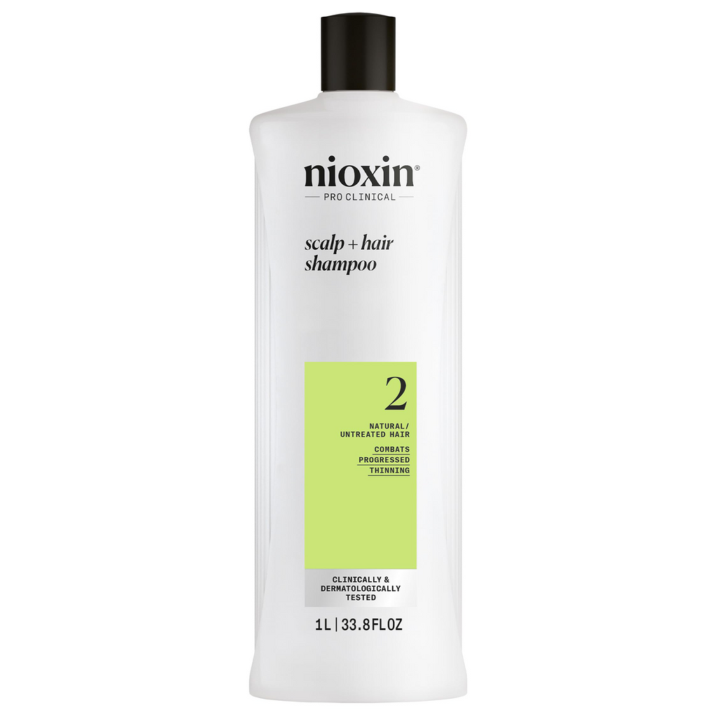 Nioxin System 2 Scalp + Hair Shampoo Liter / 33.8 oz | Natural / Untreated Hair