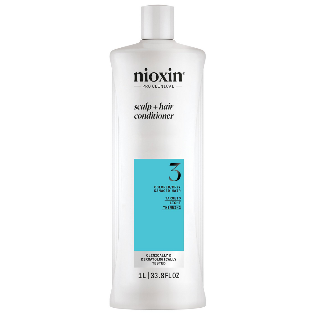 4064666338804 - Nioxin System 3 Scalp + Hair Conditioner Liter / 33.8 oz | Colored / Damaged / Dry Hair