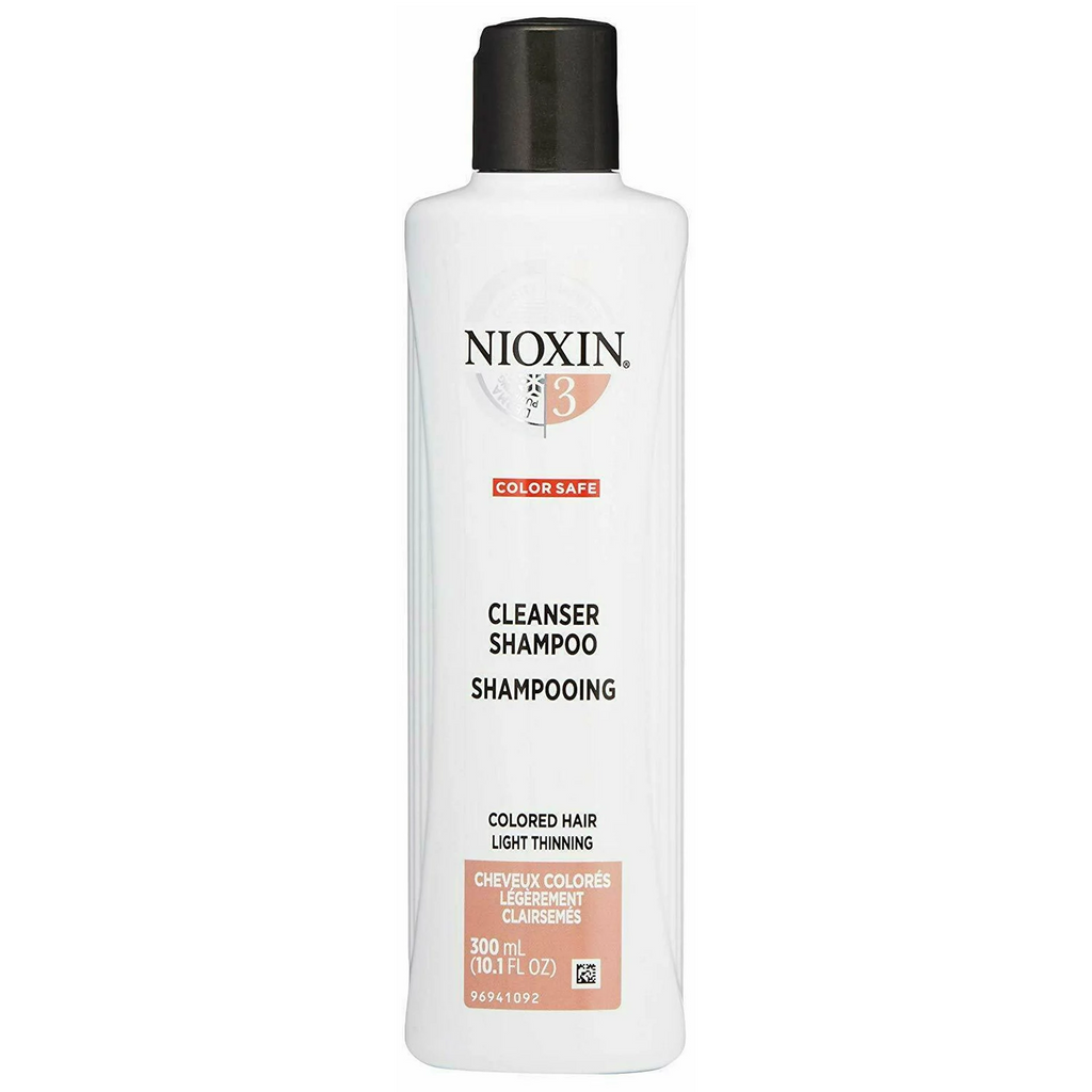 070018007292 - Nioxin System 3 Cleanser Shampoo 10.1 oz / 300 ml | Colored Hair / Light Thinning