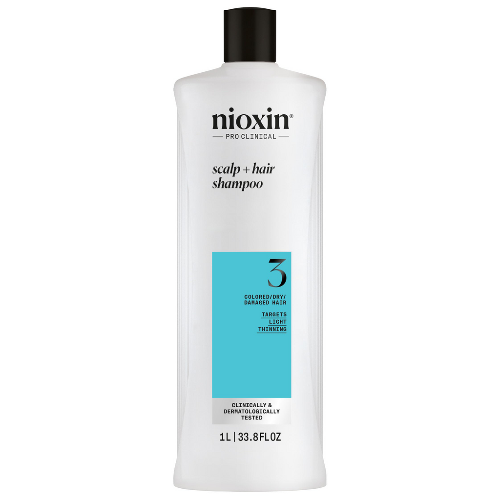 070018007278 - Nioxin System 3 Scalp + Hair Shampoo Liter / 33.8 oz | Colored / Damaged / Dry Hair