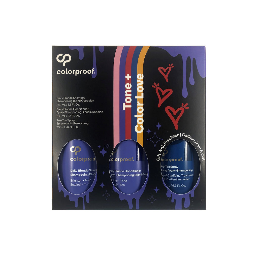 Colorproof Moisture + Color Love Kit | Moisture Shampoo & Conditioner + Pre-Tox Spray - 817808016054