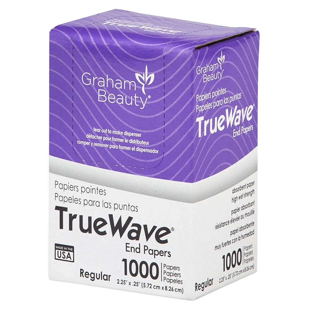 Graham Beauty TrueWave Perm End Papers 1000 Count - Regular (2.25" x 2.25")