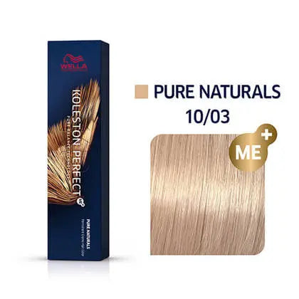 Wella Koleston Perfect Permanent Hair Color - 10/03 Lightest Blonde / Natural Gold