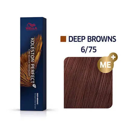 Wella Koleston Perfect Permanent Hair Color - 6/75 Dark Blonde / Brown Red Violet