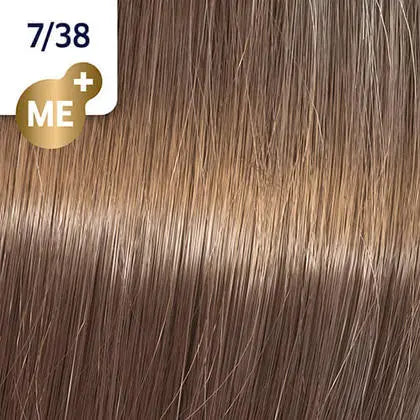 Wella Koleston Perfect Permanent Hair Color - 7/38 Medium Blonde / Gold Pearl