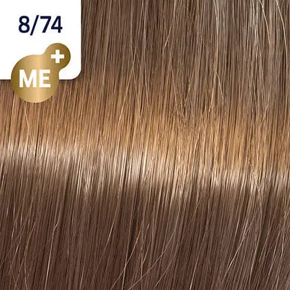 Wella Koleston Perfect Permanent Hair Color - 8/74 Light Blonde / Brown Red