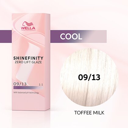 Wella Shinefinity Zero Lift Glaze Demi-Permanent Hair Color - 09/13 Very Light Blonde Ash Gold - 4064666049977