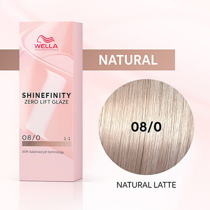 Wella Shinefinity Zero Lift Glaze Demi-Permanent Hair Color - 08/0 Light Blonde Natural - 4064666329567