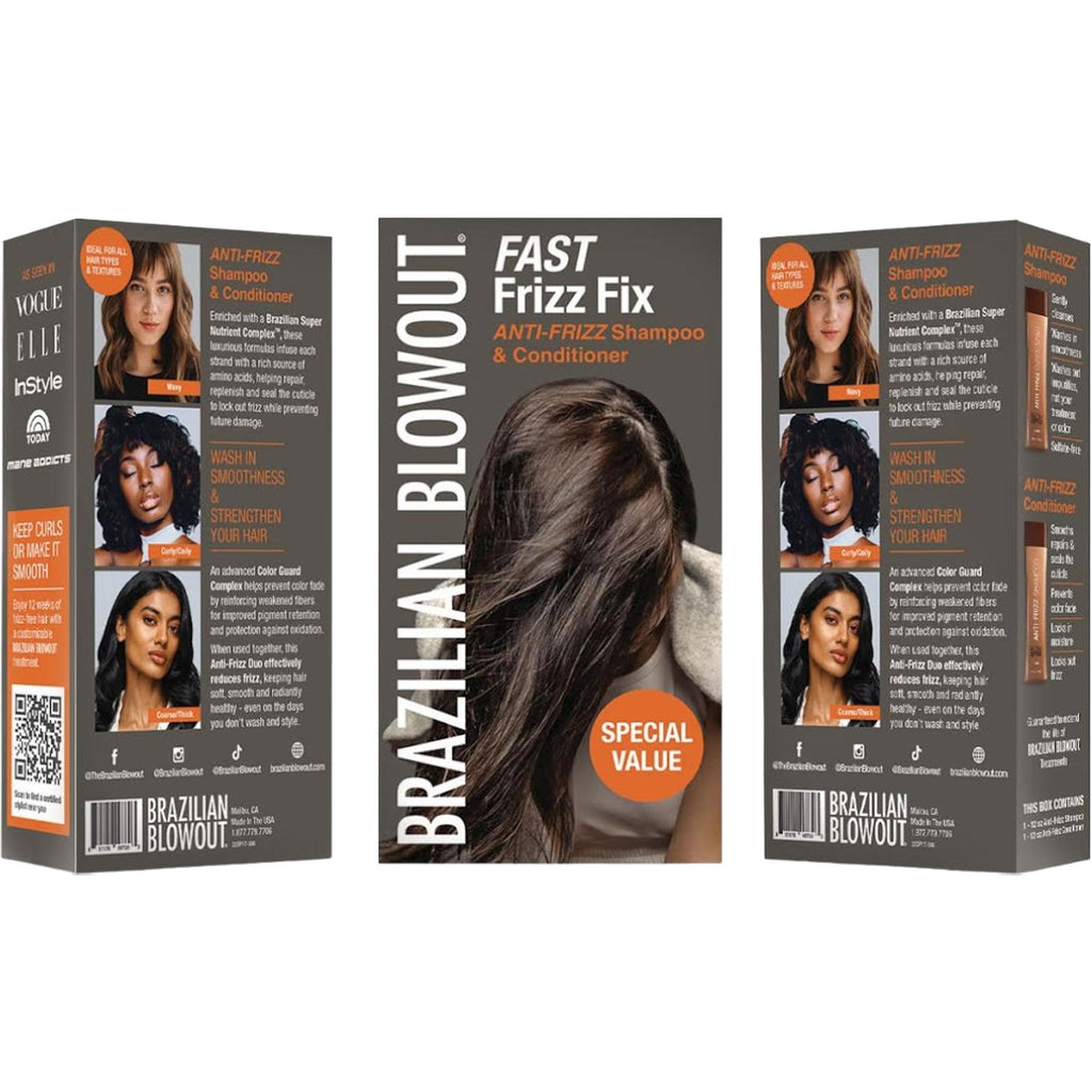 Brazilian Blowout Anti-Frizz Shampoo & Conditioner Duo Kit 12 oz / 350 ml