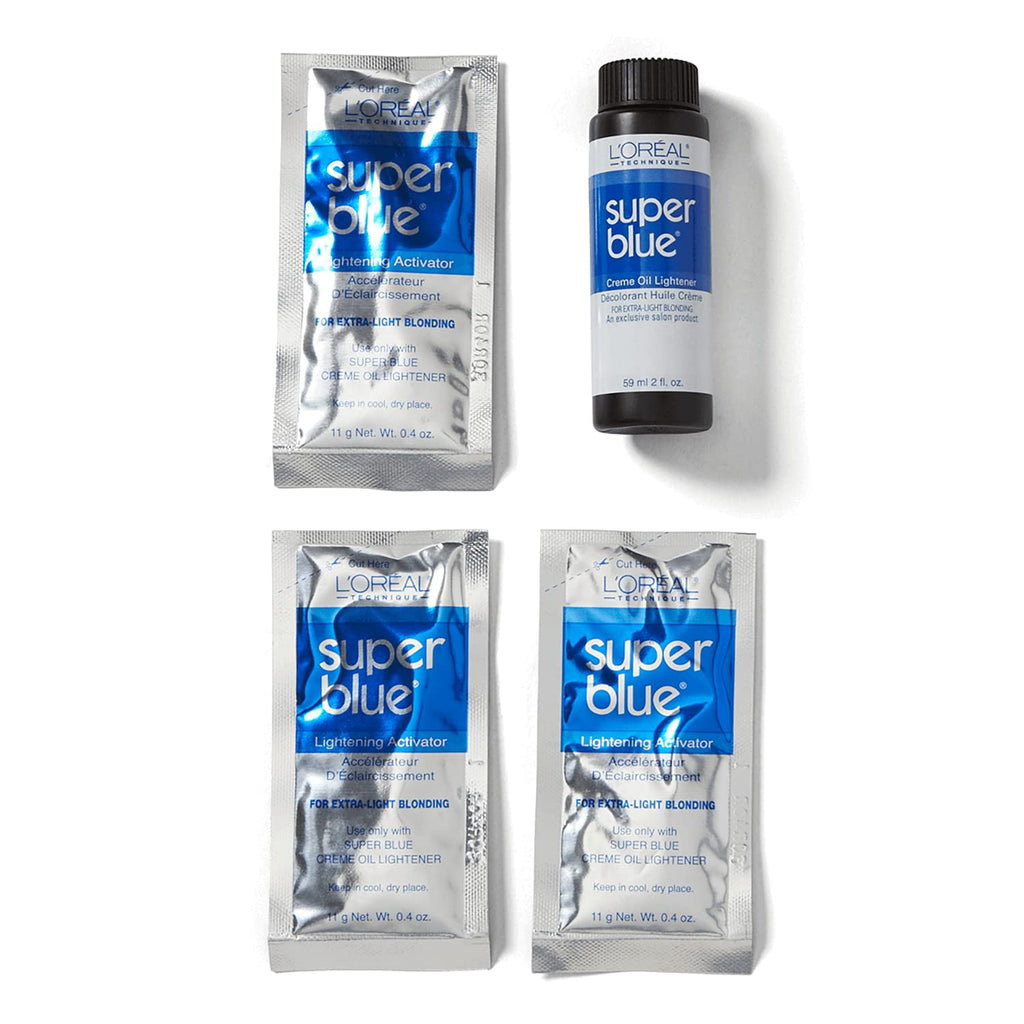 L'Oreal Super Blue Creme Oil Lightener Application Kit