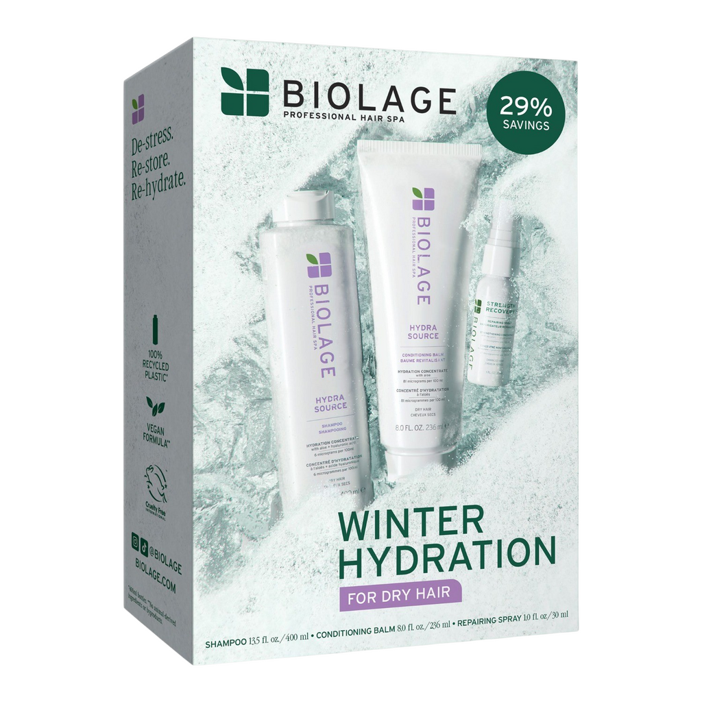 Biolage Hydra Source Holiday Trio Kit | Winter Hydration For Dry Hair