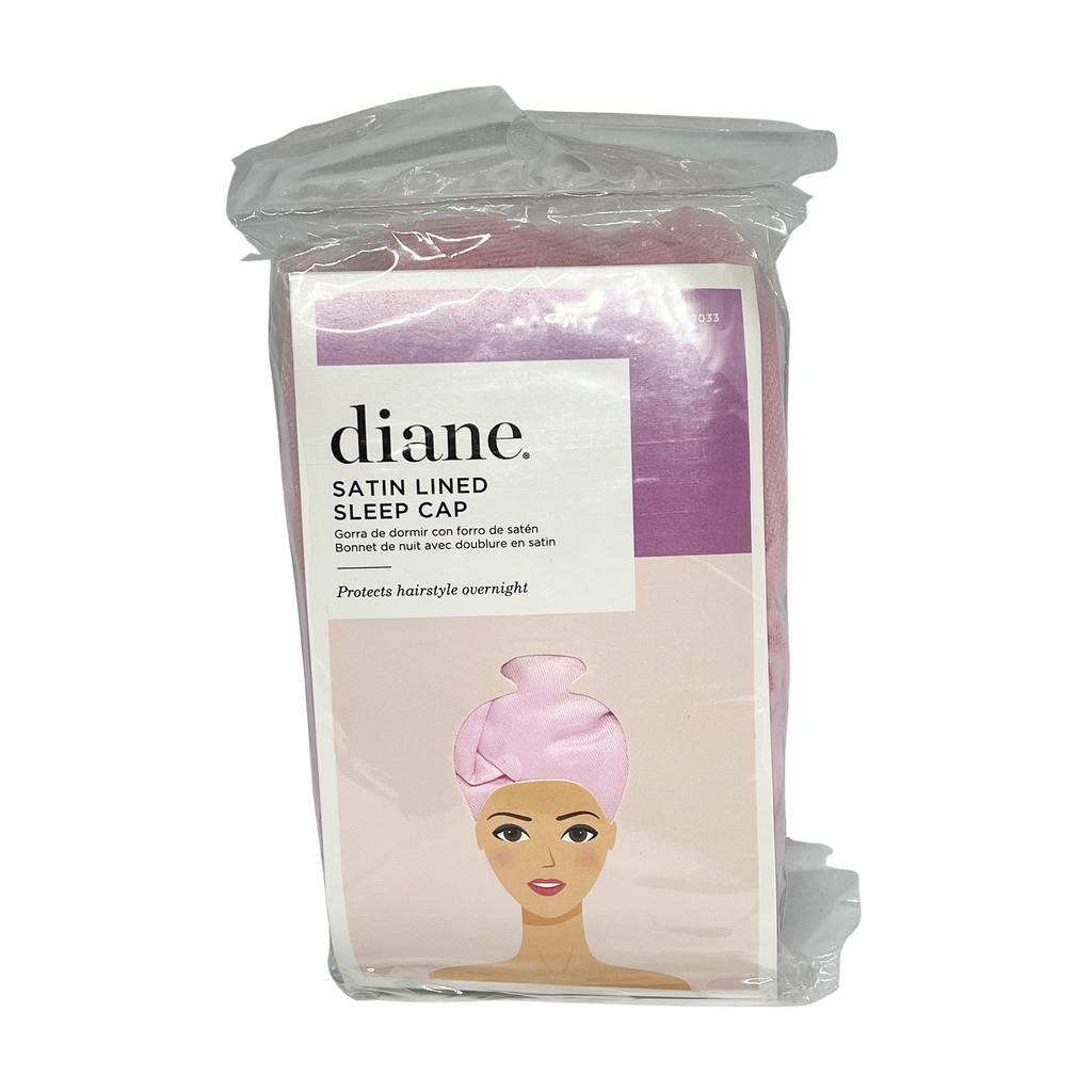Diane Satin Lined Sleep Cap Pink - 023508000433