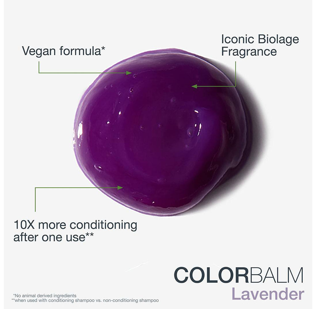 Biolage ColorBalm Color Depositing Conditioner 1 oz / 30 ml - Lavender | Travel - 884486464750