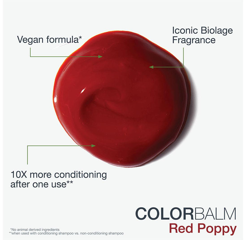 Biolage ColorBalm Color Depositing Conditioner 8.5 oz / 250 ml - Red Poppy - 884486464712