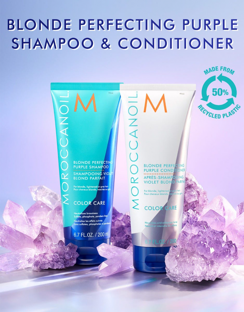 7290113140035 - Moroccanoil Blonde Perfecting Purple Shampoo 6.7 oz / 200 ml