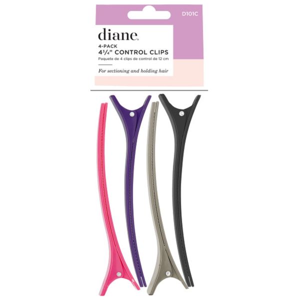 Diane Control Clips - 4-Pack / 4.75" Inch | D101C
