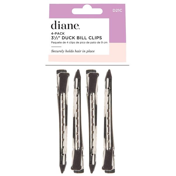 Diane Duck Bill Clips - 4-Pack / 3.75" Inch / Silver | D21C