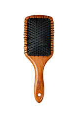 Front view of the Elegant #463 Large Anti-Static Paddle Pin Hairbrush showing its wide rectangular paddle and black pin layout.