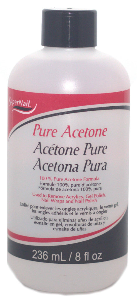 Super Nail Pure Acetone Polish Remover 8 Oz