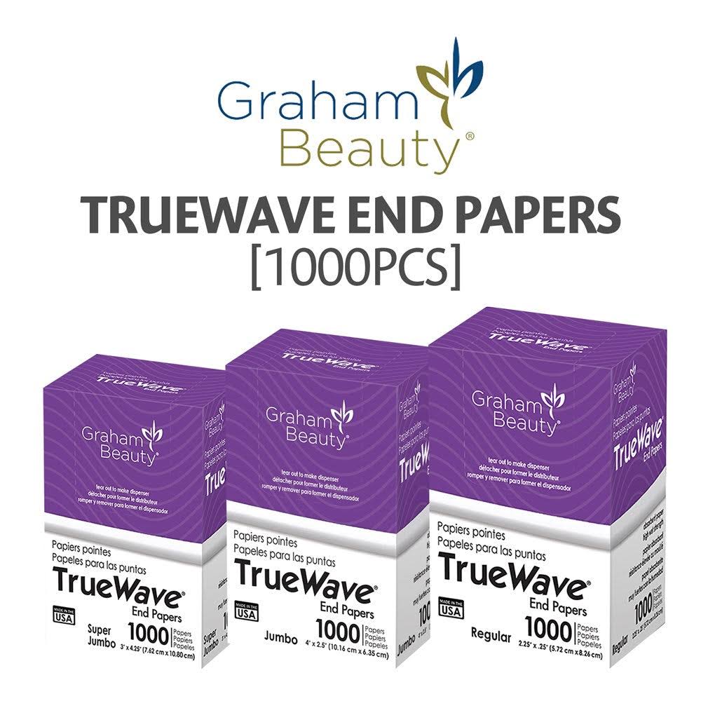 Graham Beauty TrueWave Perm End Papers 1000 Count - Regular (2.25" x 0.25")