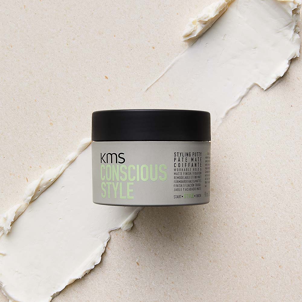 KMS CONSCIOUS STYLE Styling Putty 2.5 oz / 75 ml | Hold 3/5 & Shine 1/5