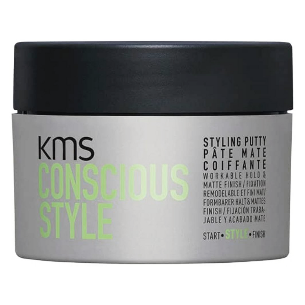 KMS CONSCIOUS STYLE Styling Putty 2.5 oz / 75 ml | Hold 3/5 & Shine 1/5