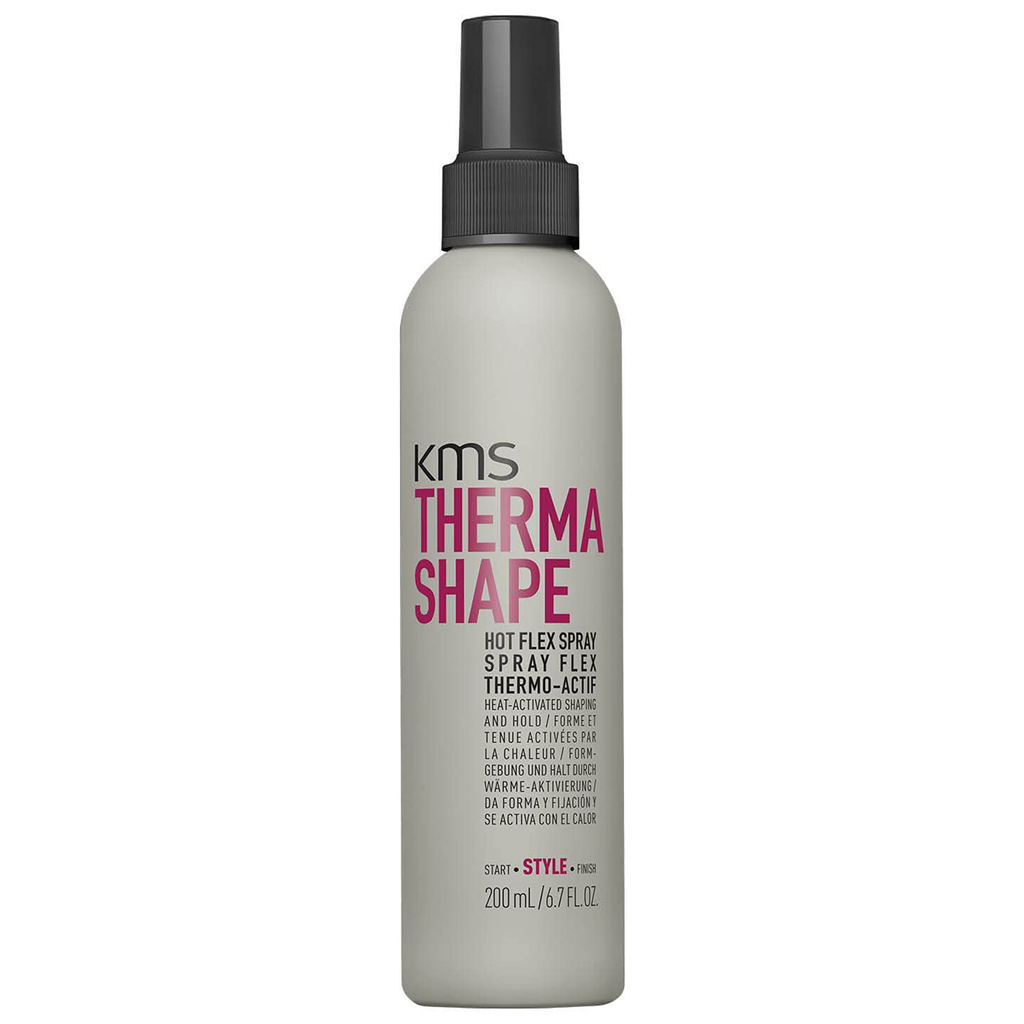 KMS THERMA SHAPE Hot Flex Spray 6.7 oz / 200 ml | Hold 3/5 & Shine 3/5