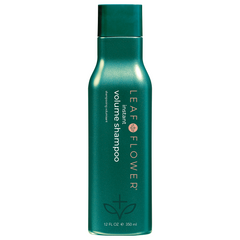 Front view of Leaf and Flower Instant Volume Shampoo 12 oz bottle against a clean background.
