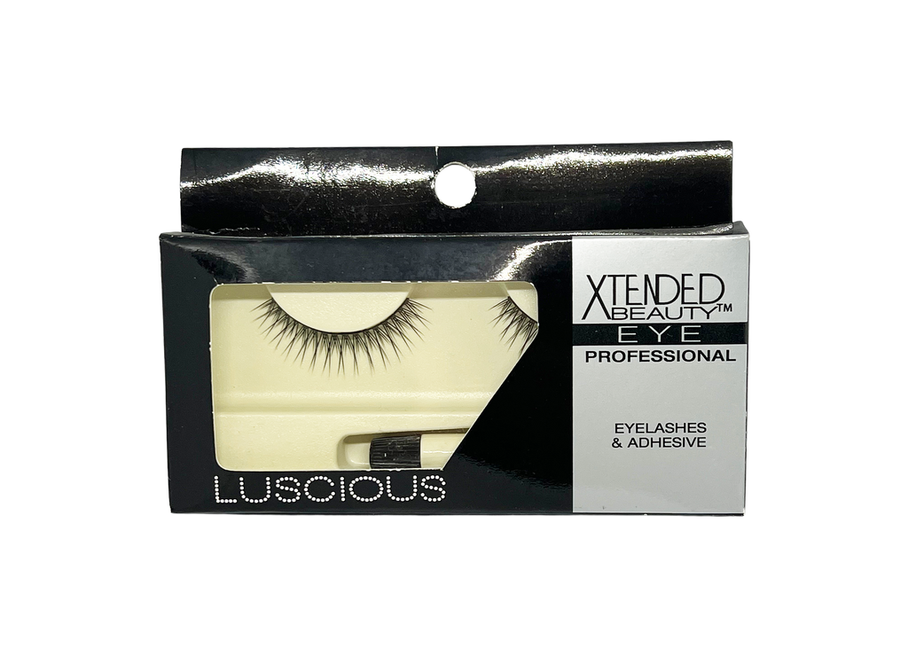 Xtended Beauty Eye Professional Eyelashes & Adhesive Luscious Strip Lashes - 636581105911