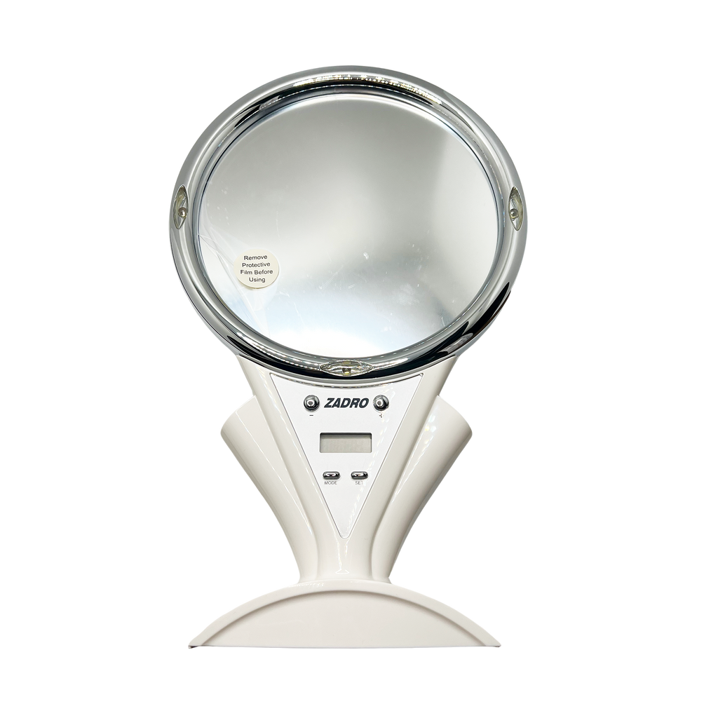 Zadro Motorized Men's Power Zoom Shower Mirror 1x-5x Magnification - 705004418386