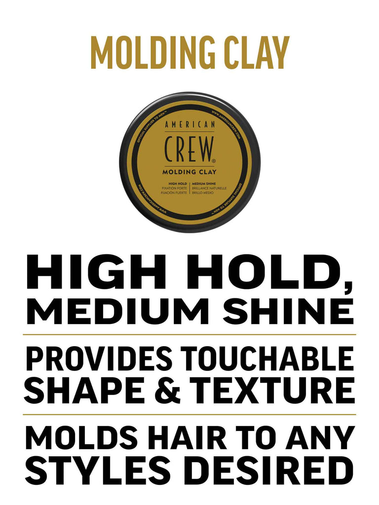 American Crew Molding Clay 3 oz | High Hold - Medium Shine - 738678002728