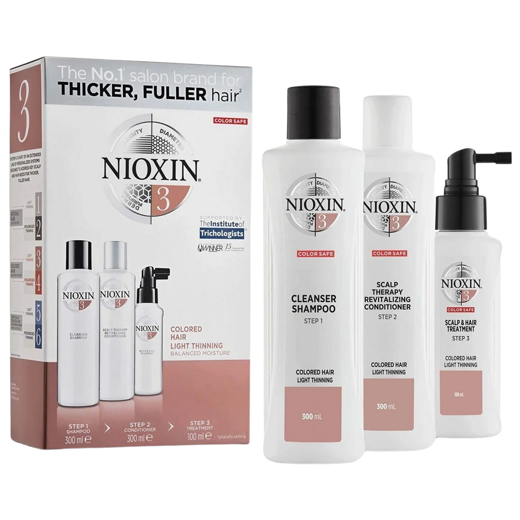 4064666305394 - Nioxin System 3 Shampoo, Conditioner & Treatment 3-Step Kit | Colored Hair / Light Thinning