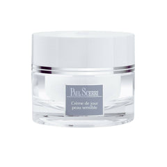 Front view of Paul Scerri Sensitive Skin Day Cream 50 ml jar against a clean background.
