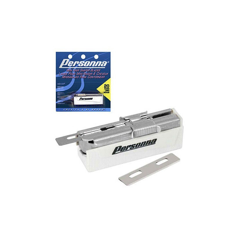 Personna Blade Mini Hair Shaper Razor Blades Dispenser 20 Blades - 024500602304