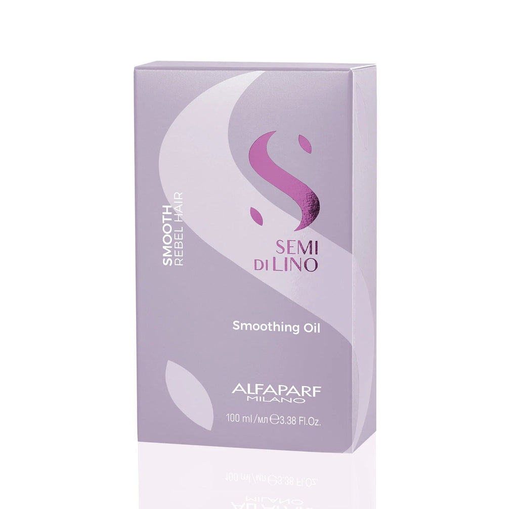 Alfaparf Semi Di Lino Smooth Smoothing Oil 100 ml / 3.38 oz | For Rebel Hair - 8022297111261