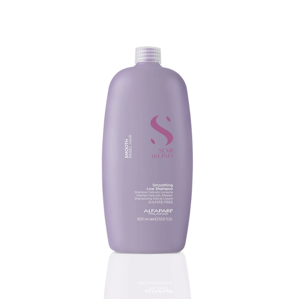Alfaparf Semi Di Lino Smooth Smoothing Low Shampoo 1000 ml / 33.8 oz | For Rebel Hair - 8022297111209