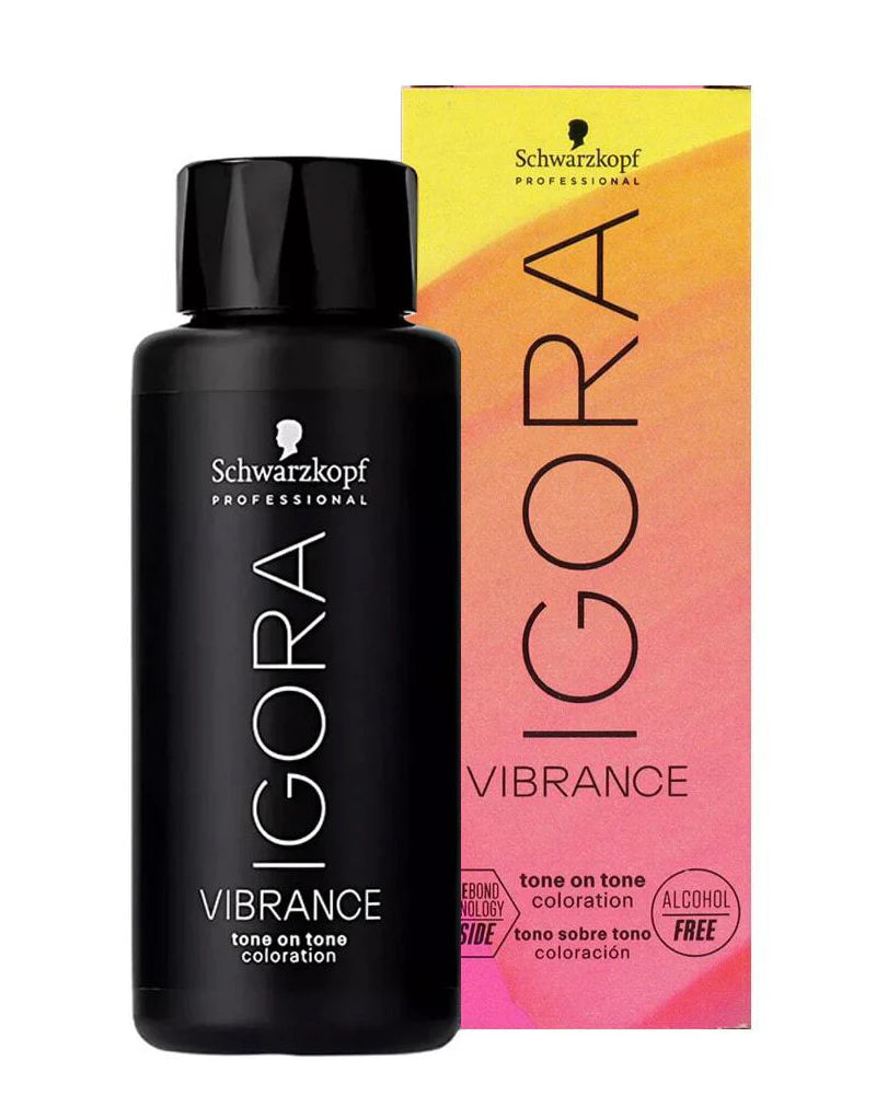 Schwarzkopf IGORA VIBRANCE Demi-Permanent Tone On Tone Coloration Hair Color 2.02 oz / 60 ml - 7-1 Medium Blonde Cendre