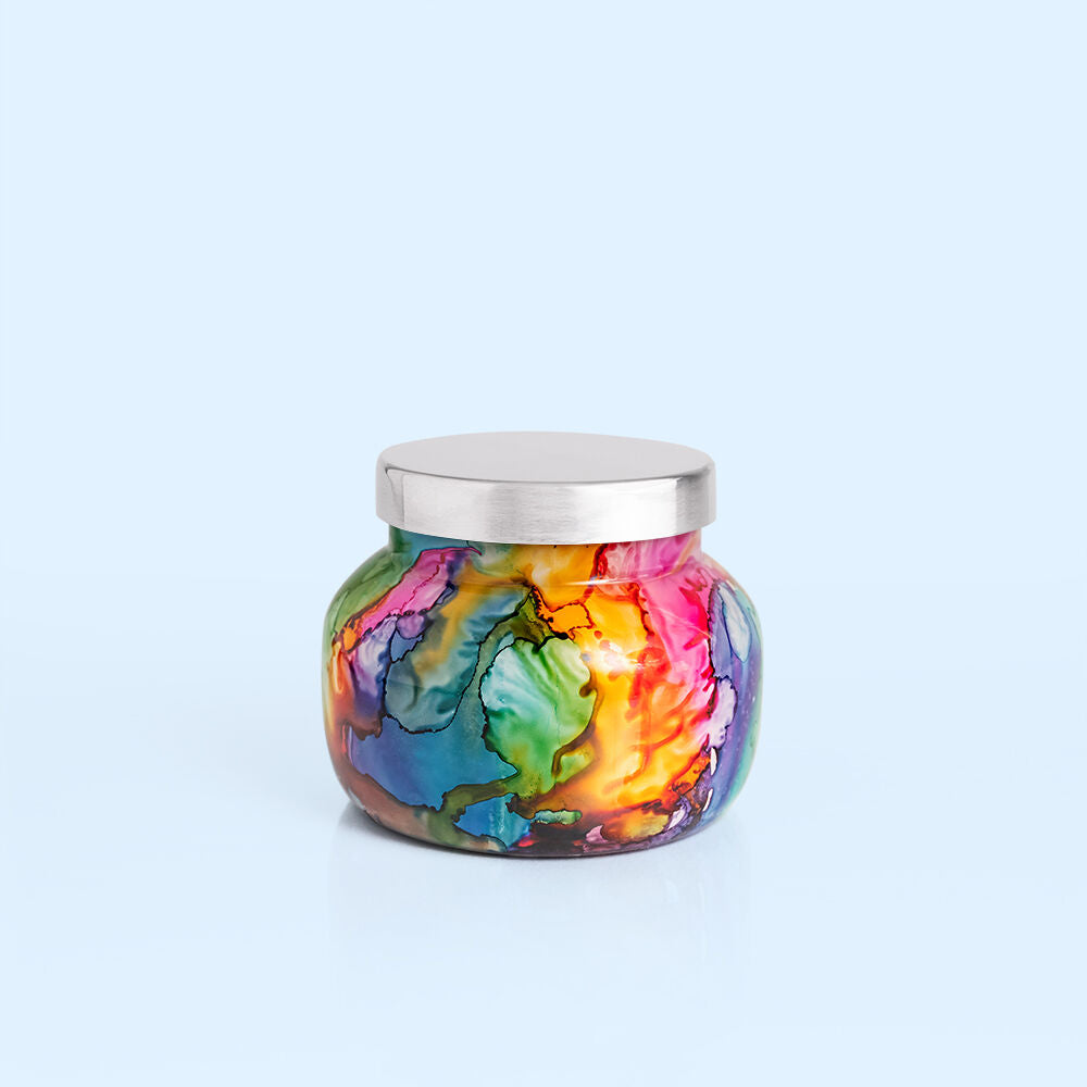 617018006537 - Capri Blue Petite Jar 8 oz / 226 g - Volcano / Rainbow Watercolor