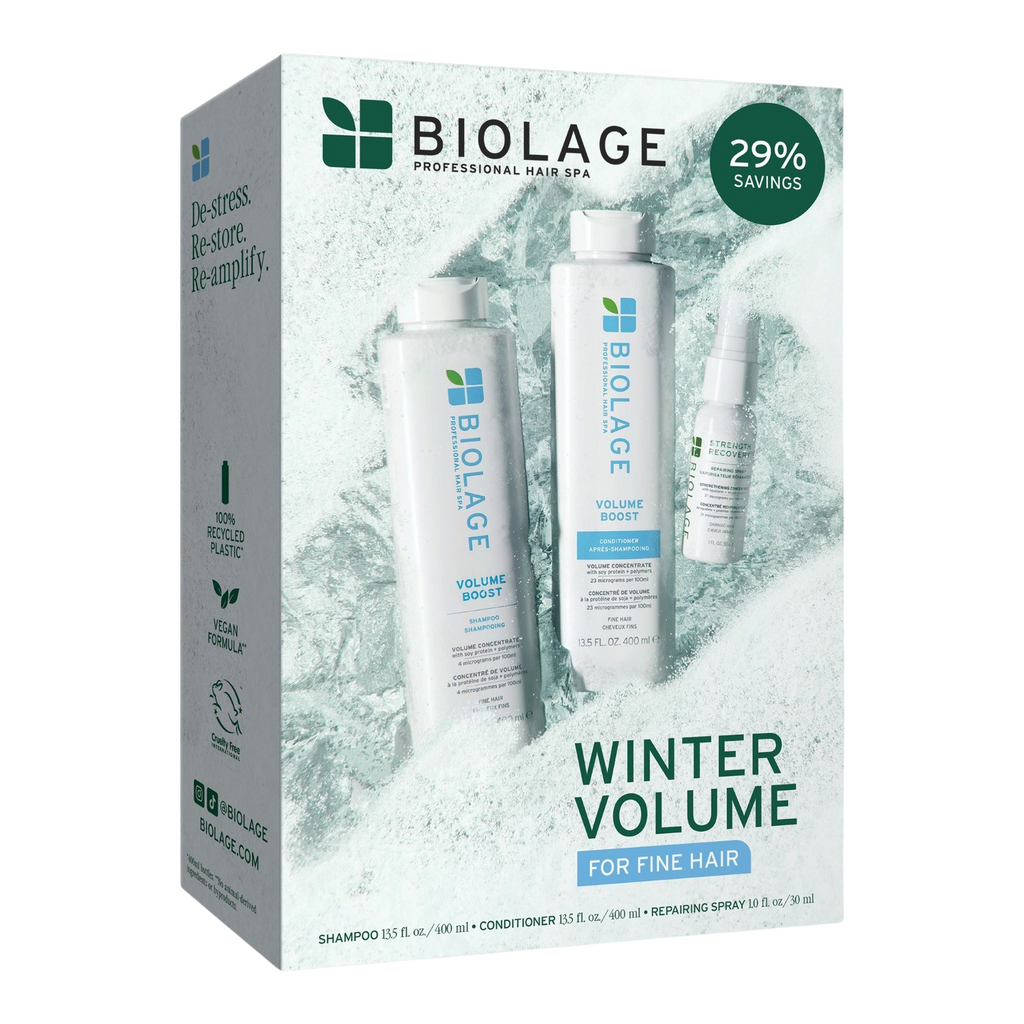 Biolage Volume Boost Holiday Trio Kit | Winter Volume For Fine Hair