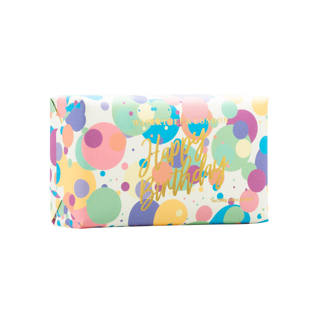 Wavertree & London Soap Bar 200 g / 7 oz - Happy Birthday Confetti (French Pear) - 9347774001392